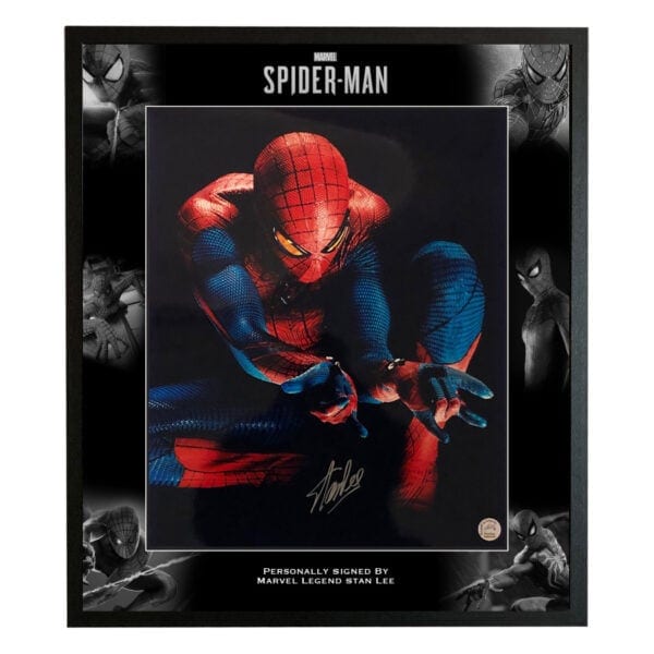 Stan Lee Signed Spiderman Movie DisplayStan Lee Signed Spiderman Movie