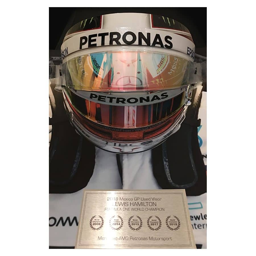 Lewis Hamilton Used 2018 Genuine Visor