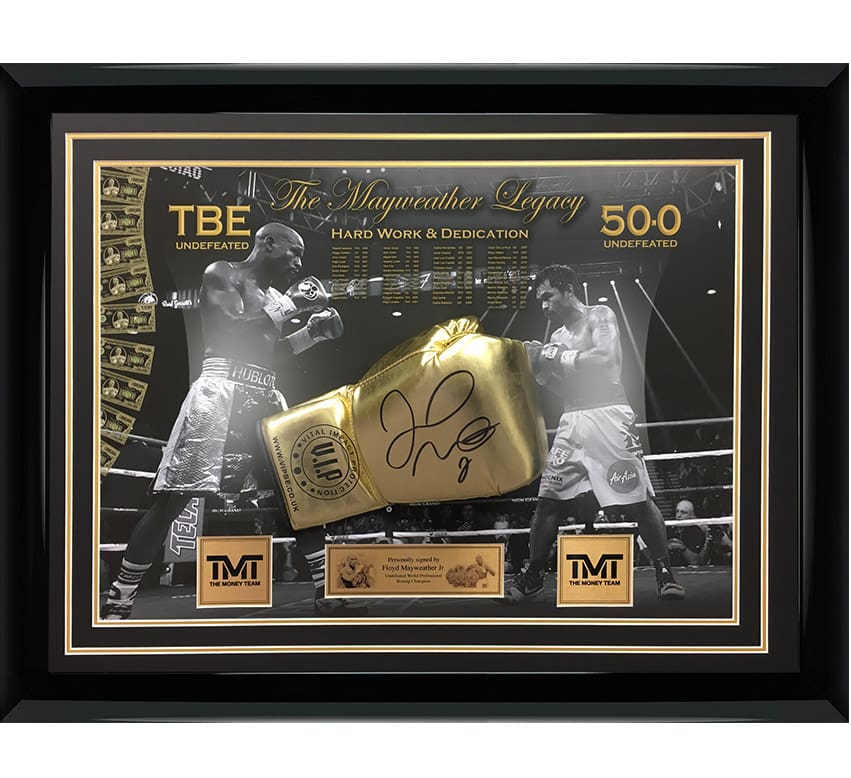 Floyd Mayweather Signed Boxing Glove - The Legacy