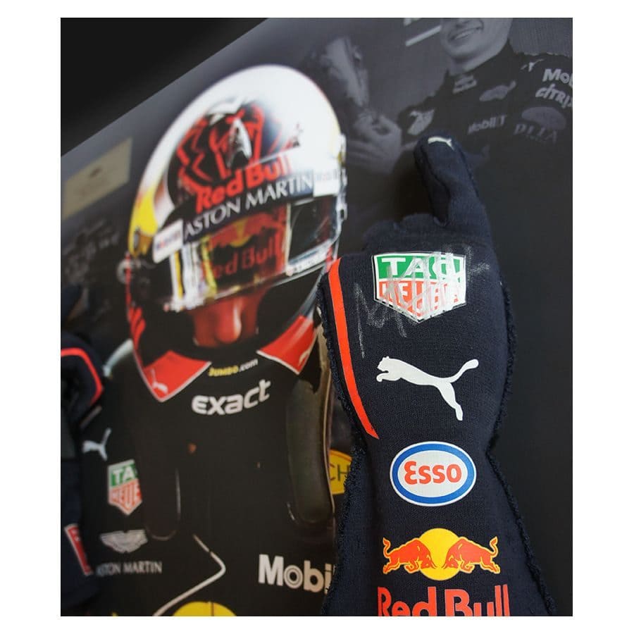 Max Verstappen Used & Signed Gloves 2018