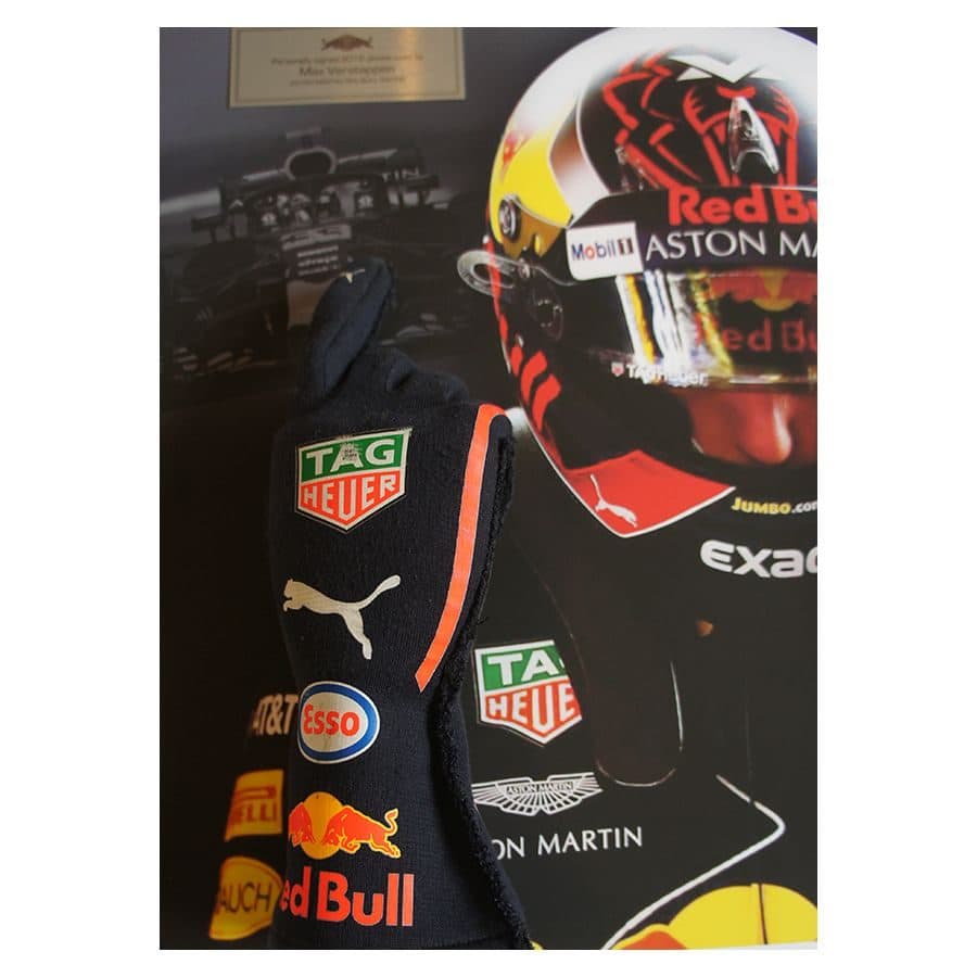 Max Verstappen Used & Signed Gloves