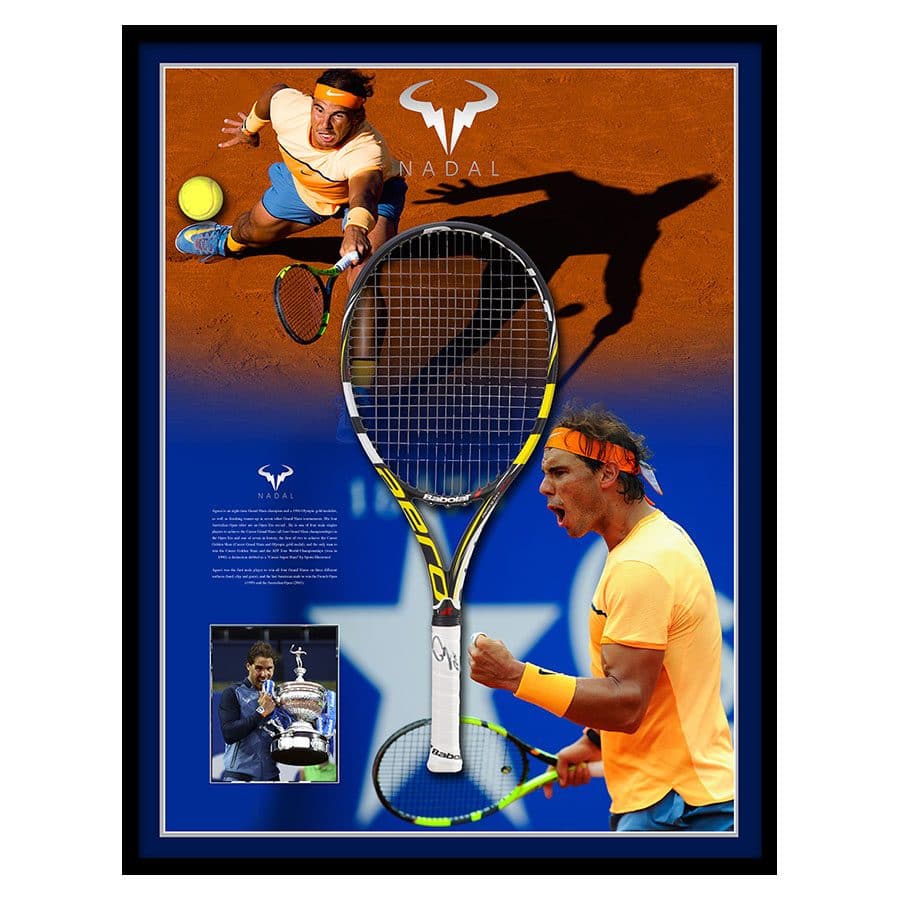 Signed Rafael Nadal Racket Display 2