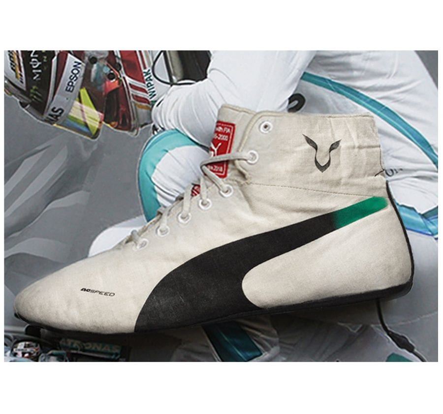 Lewis Hamilton Used 2018 Race Boot