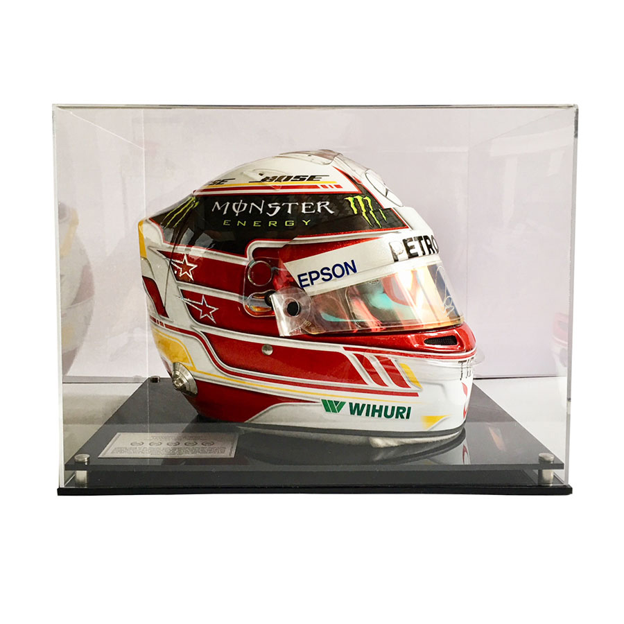 Lewis Hamilton Signed 2018 Replica Helmet & Used Visor