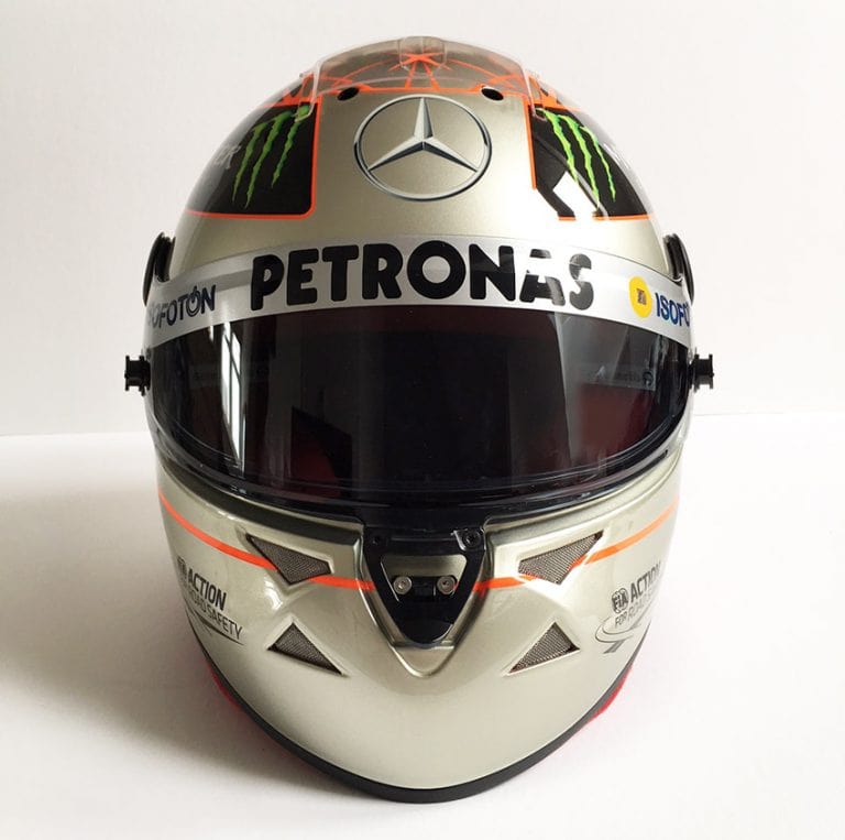 Stunning Mick Schumacher Mercedes Helmet Images