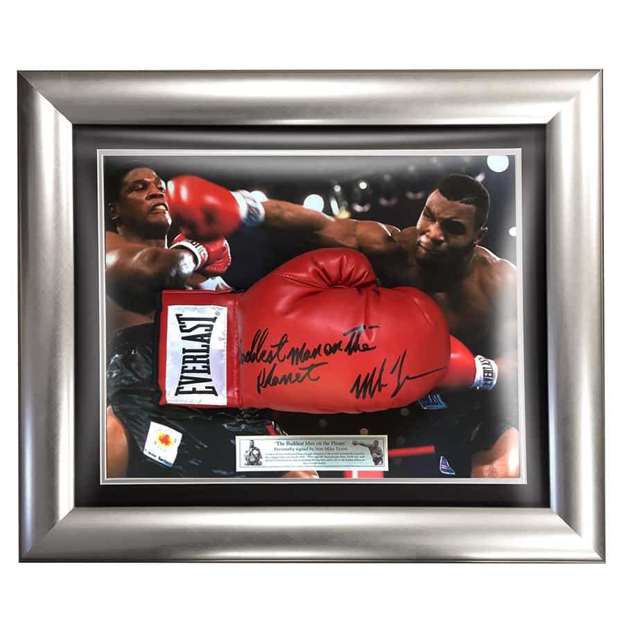 Mike Tyson Signed Red Everlast Glove