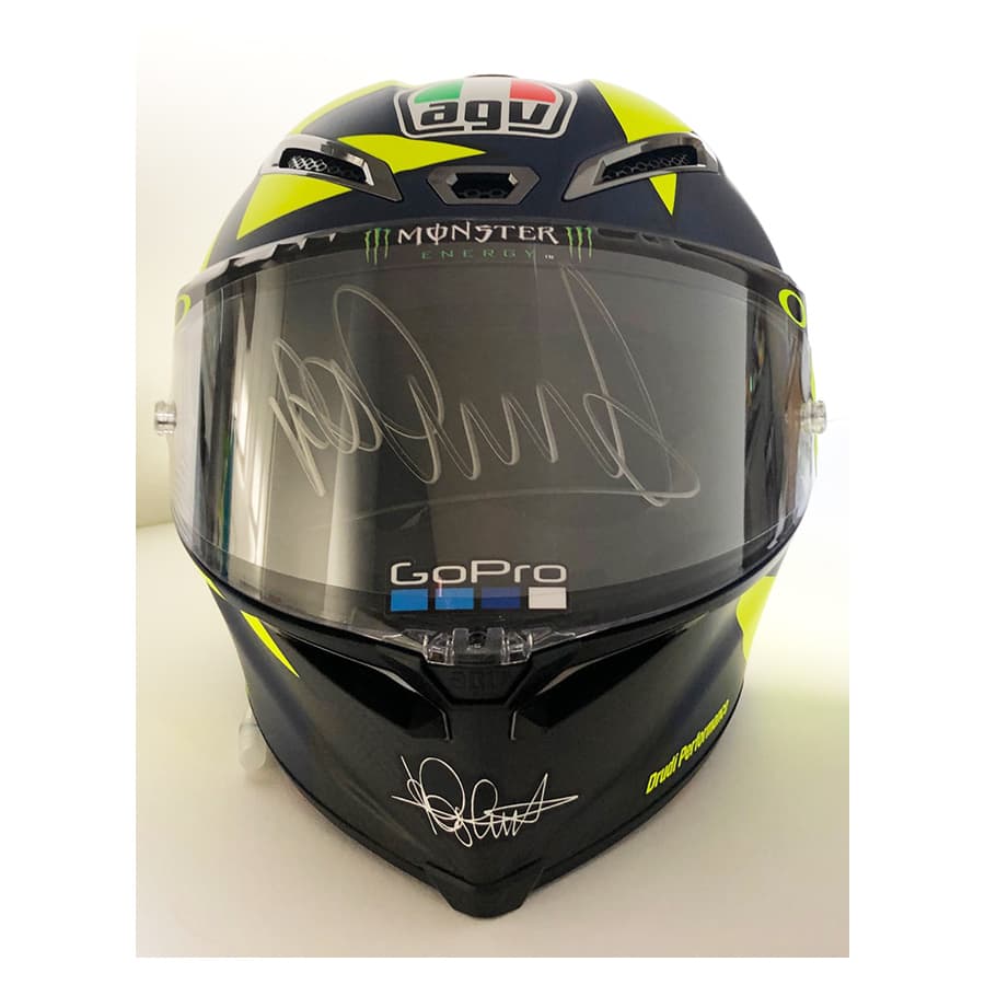 Valentino Rossi Signed 2019 Soleluna GP-RR Helmet