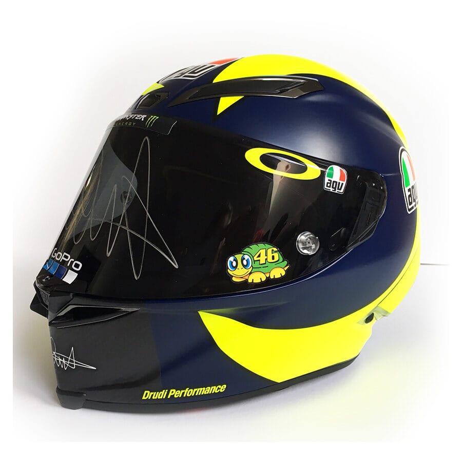 Valentino Rossi Signed 2018 Soleluna GPR Helmet Elite Exclusives