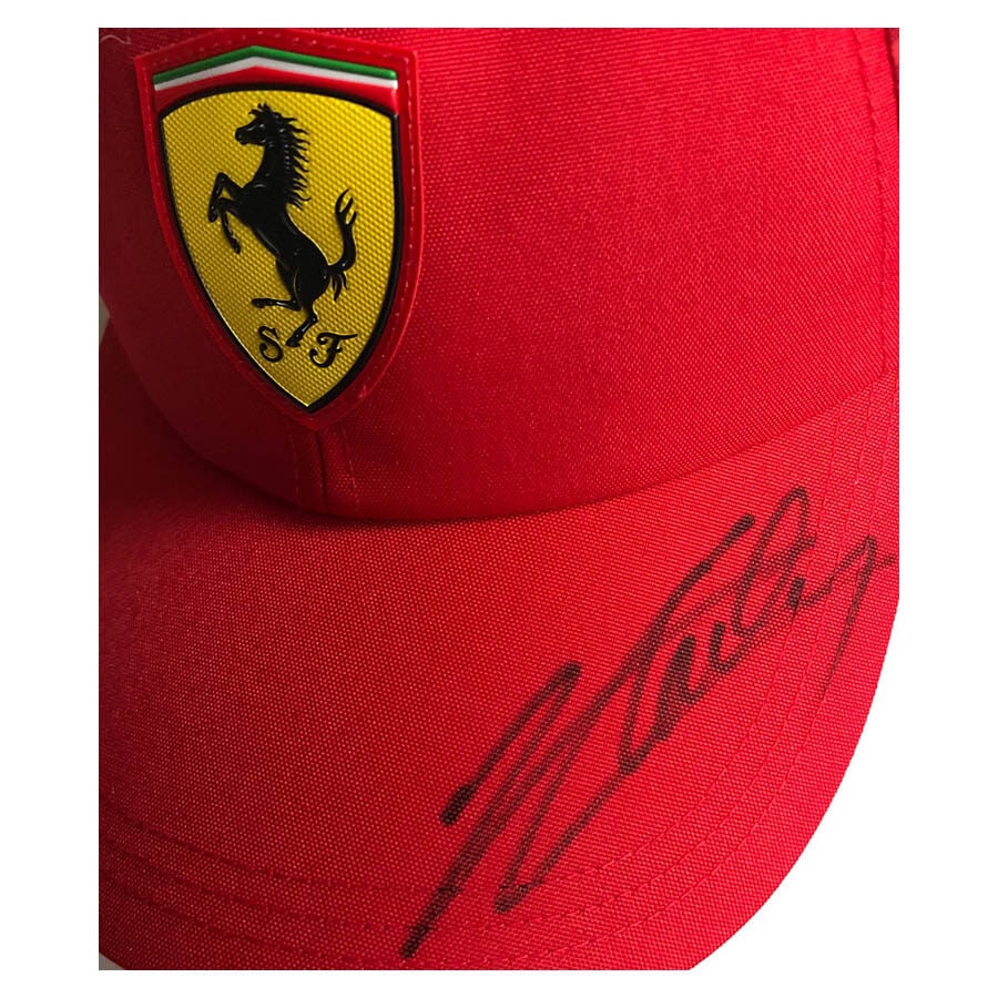 Charles Leclerc Signed Ferrari Cap