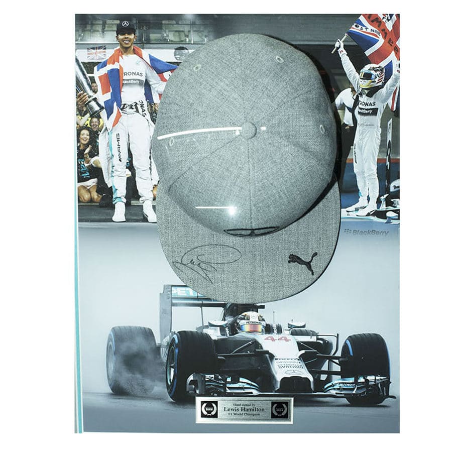 Lewis Hamilton Signed Mercedes 2014 Cap