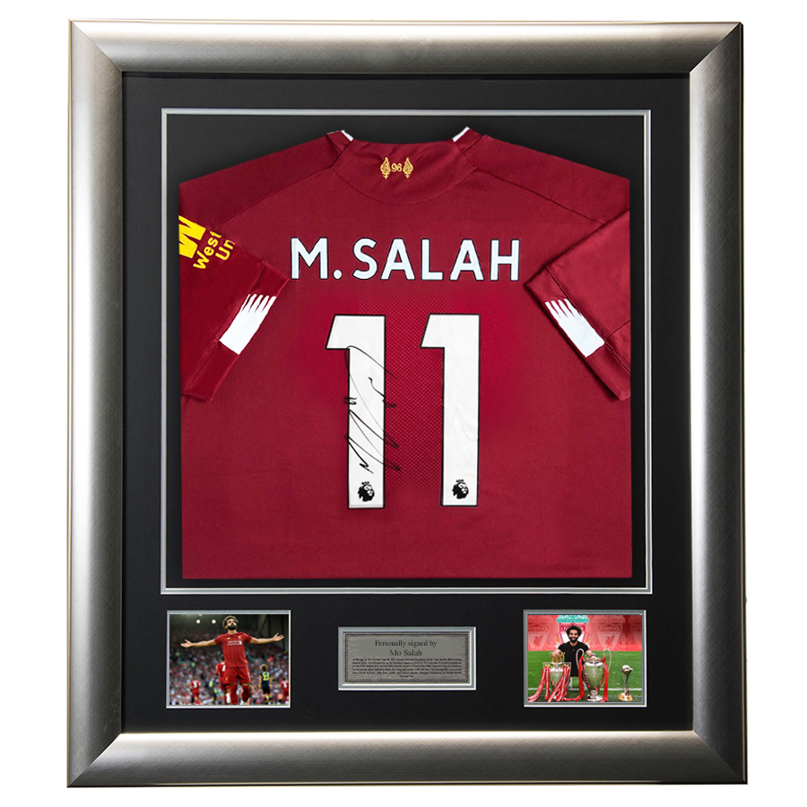Mo Salah Signed Liverpool FC Shirt - 2020 Premier League Champions