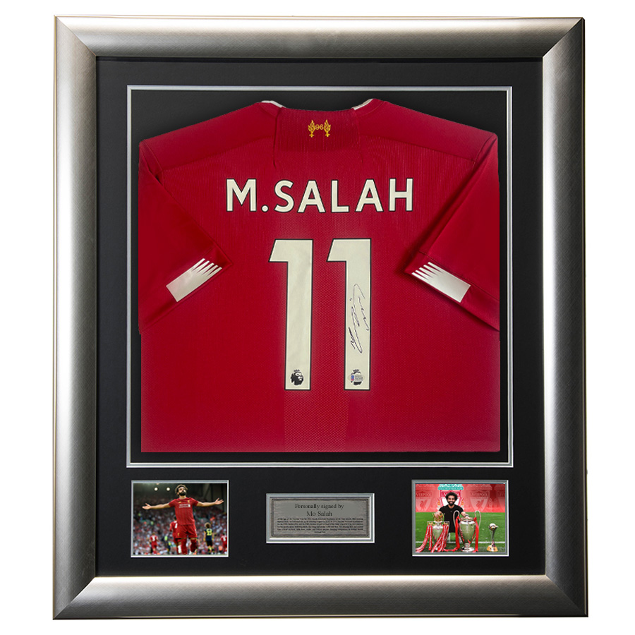 Mo Salah Signed Liverpool FC Shirt - 2020 Premier League Champions