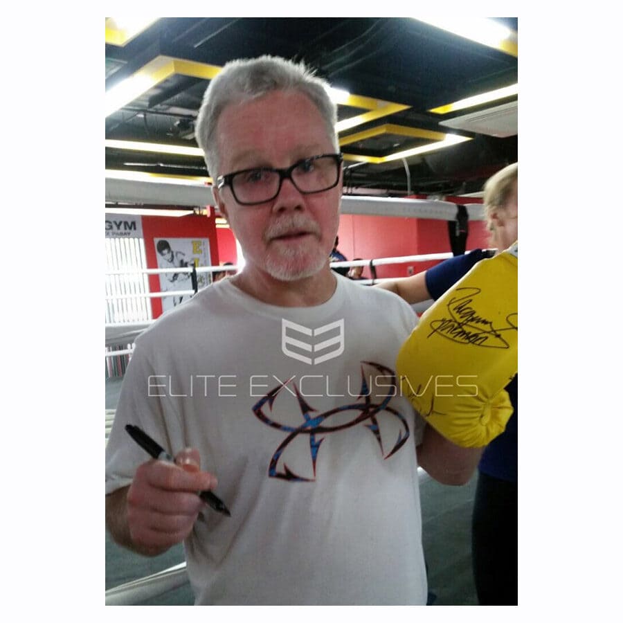 Manny Pacquiao, Freddie Roach and Buboy Fernandez Signed Glove