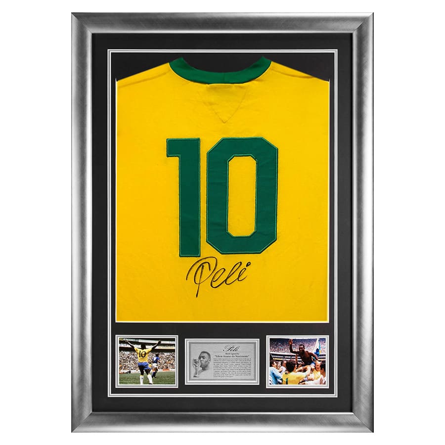 Pele Signed Brazil No.10 Shirt