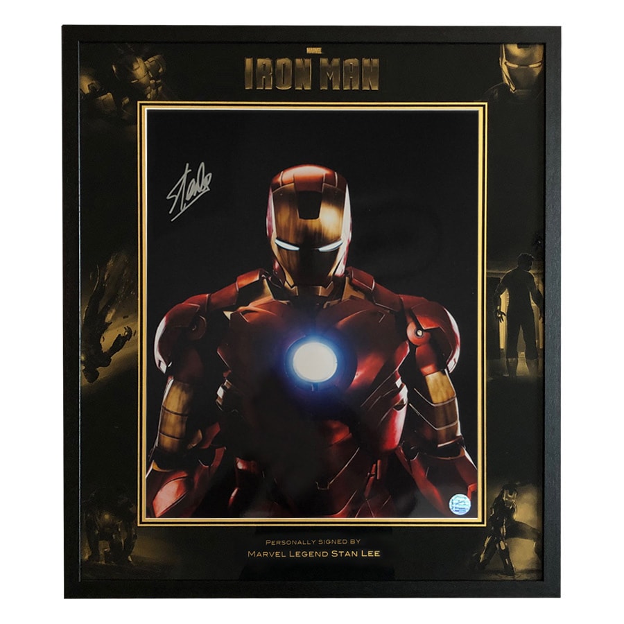 Stan Lee Signed Iron Man Movie Display