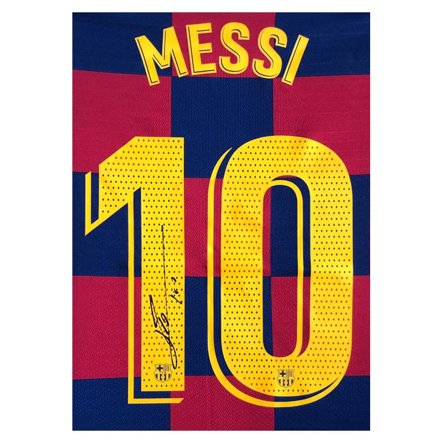Lionel Messi Signed 2020 FC Barcelona Player Issue Shirt - Elite Exclusives