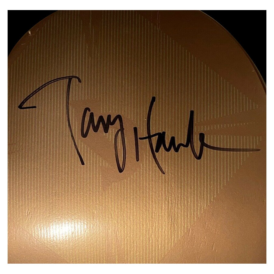 Tony Hawk Signed Skateboard Deck Gold