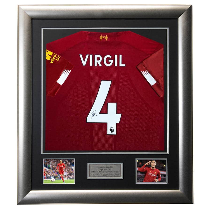 Virgil van Dijk signed shirt