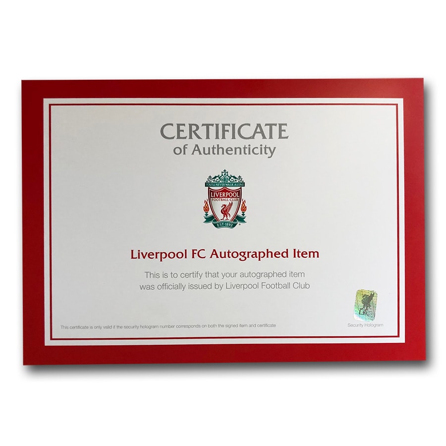 Virgil van Dijk Signed Liverpool FC Shirt