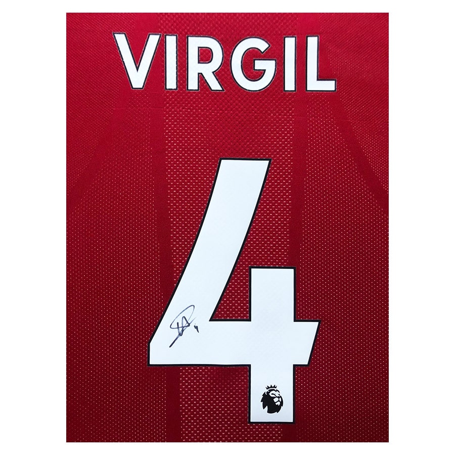 Virgil van Dijk signed shirt