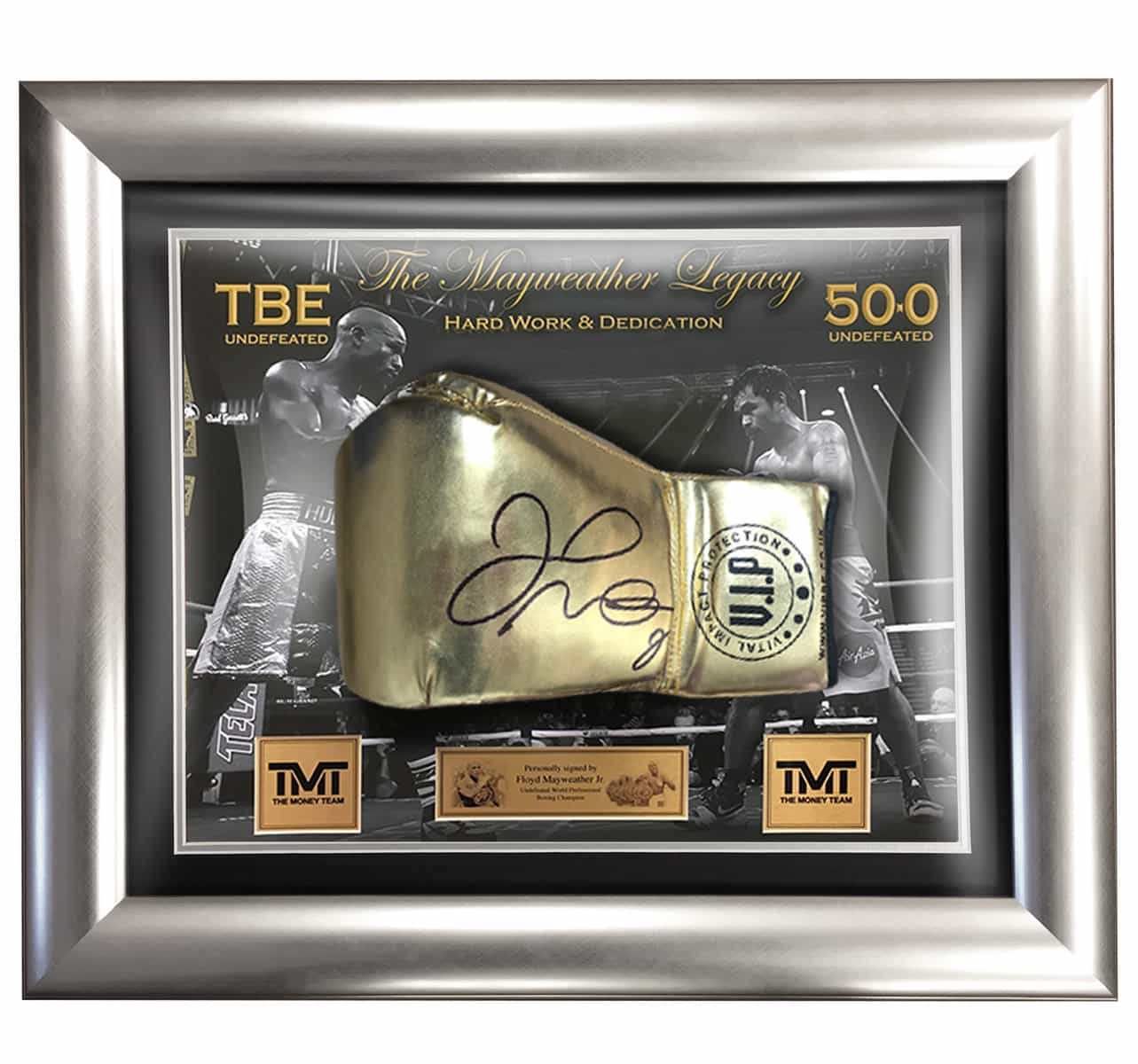Floyd Mayweather signed deluxe boxing glove in frame inc C.O.A - The  Memorabilia Team