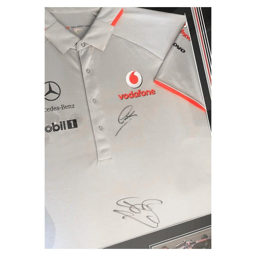 Lewis Hamilton & Jenson Button Signed McLaren Shirt