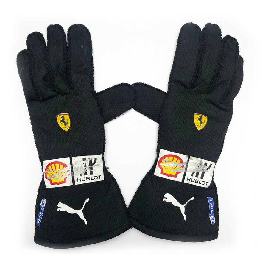 Charles Leclerc Signed Ferrari Gloves 2020