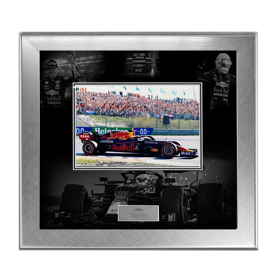 Max Verstappen Signed Photo Display 2021 - Red Bull Racing