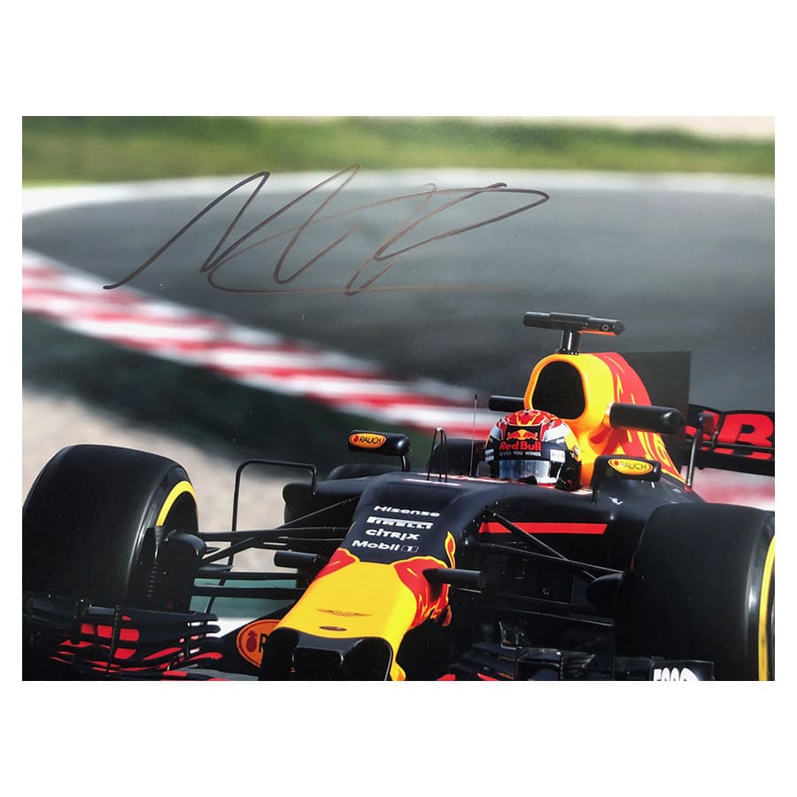 Max Verstappen Signed Photo Display – Red Bull Racing