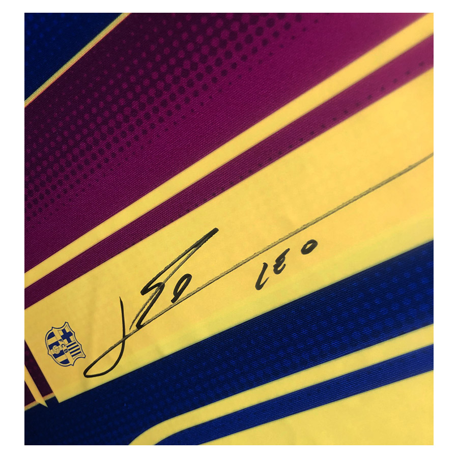 Lionel Messi Signed 2021 FC Barcelona Shirt - Deluxe Framed Display