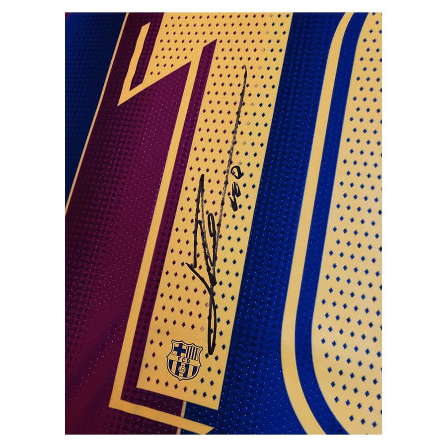 Lionel Messi Signed 2021 FC Barcelona Player Issue Shirt