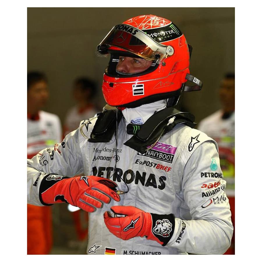 Michael Schumacher Used Personal F1 Gloves – 2011 Mercedes