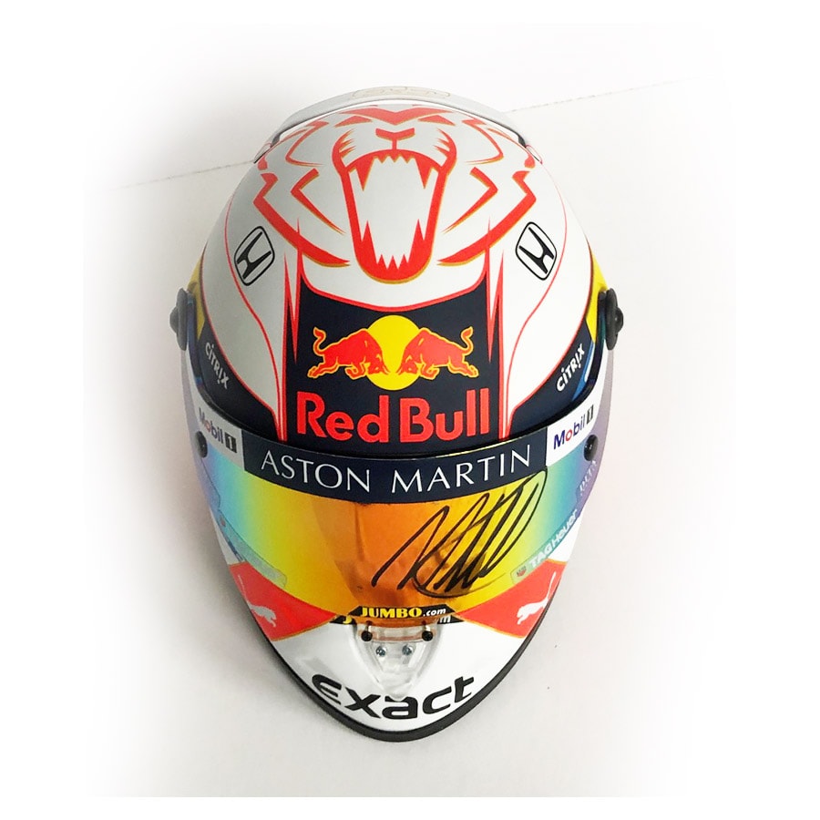 Max Verstappen Signed Rbr Scale Helmet Gesigneerd Elite