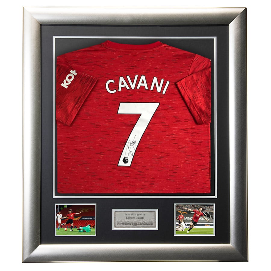 Edinson Cavani Signed Manchester United Shirt