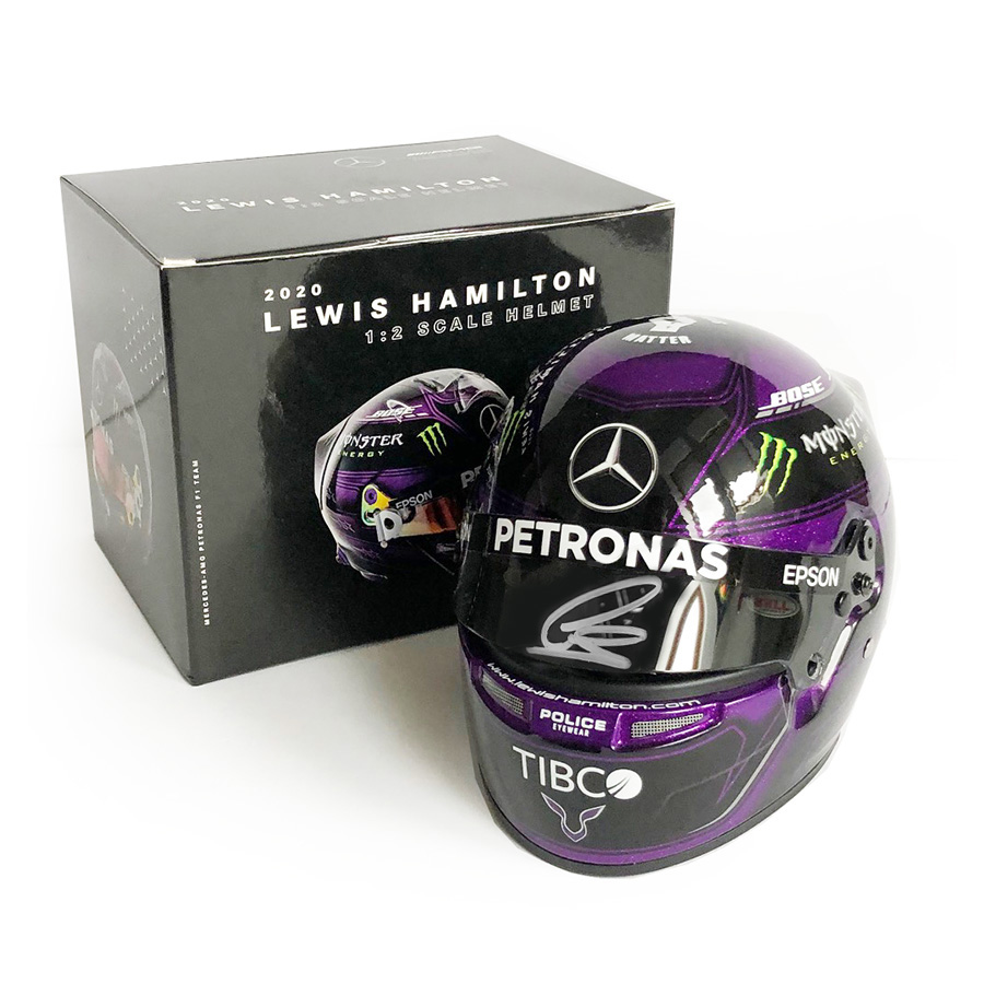 Lewis Hamilton Signed 1/2 Scale Helmet - 2020 Mercedes F1 - 7 Time World Champion