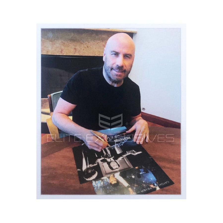 HWC Trading Foto Con Autografo Stampato Di John Travolta (Pulp Fiction) | Poster Da Parete In Cornice A4 | Regalo Per Collezionisti E Appassionati Di Cinema
