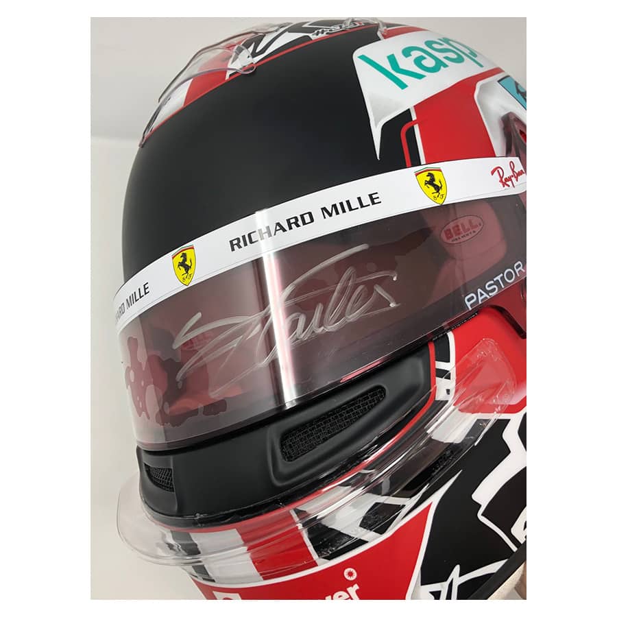 Charles Leclerc Signed Official Bell Replica Helmet  – Ferrari F1