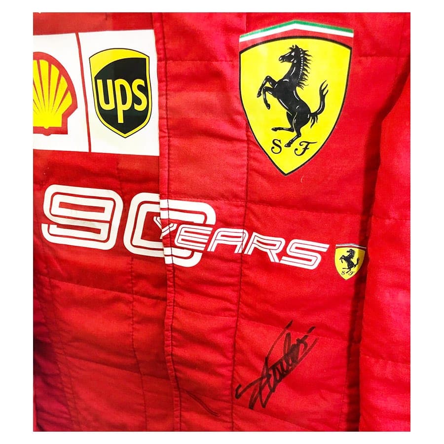 Charles Leclerc Signed & Used Race Suit 2019 – Ferrari F1