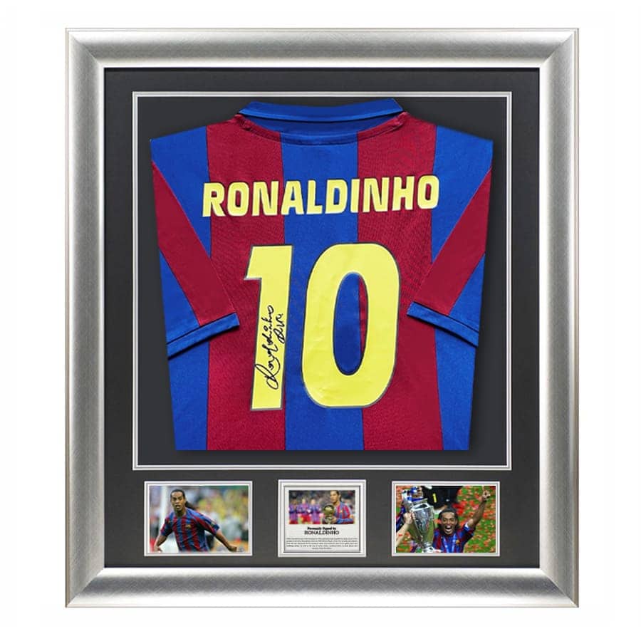 Ronaldinho Signed FC Barcelona Shirt