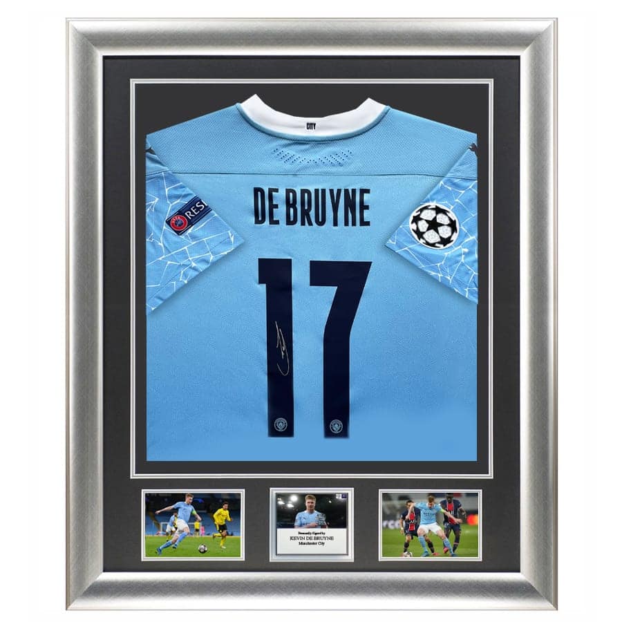 Kevin De Bruyne Signed Man City Shirt – Champions League