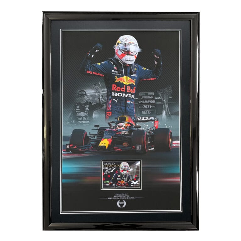 Max Verstappen Signed Rbr World Champion Display Elite Exclusives