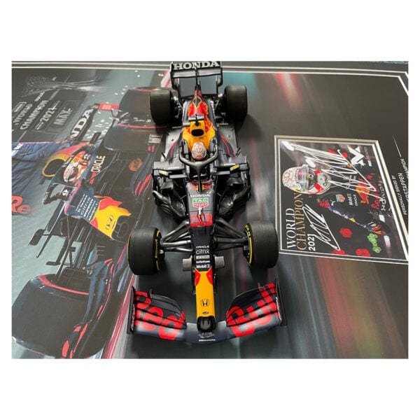 Max Verstappen Signed Rbr World Champion Scale Car Display Elite Exclusives