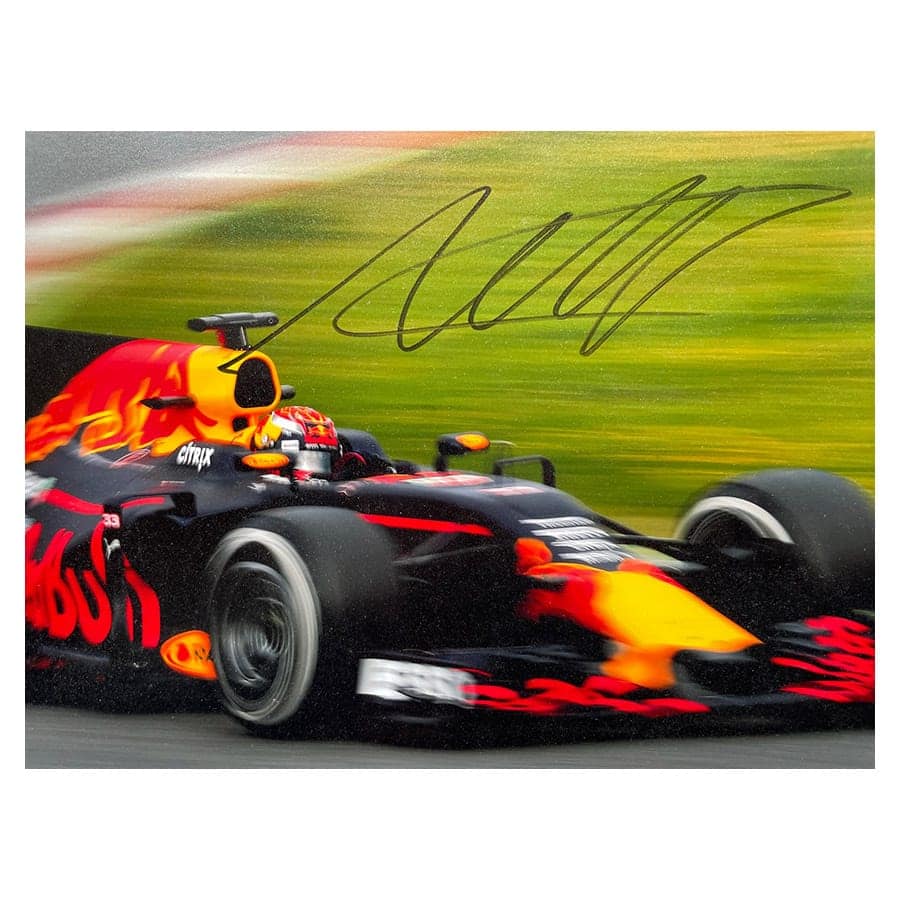 Verstappen signed photo