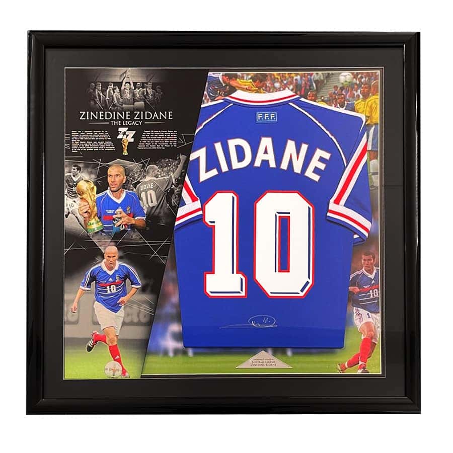 Zinedine Zidane Signed France 1998 Shirt – The Legacy Display