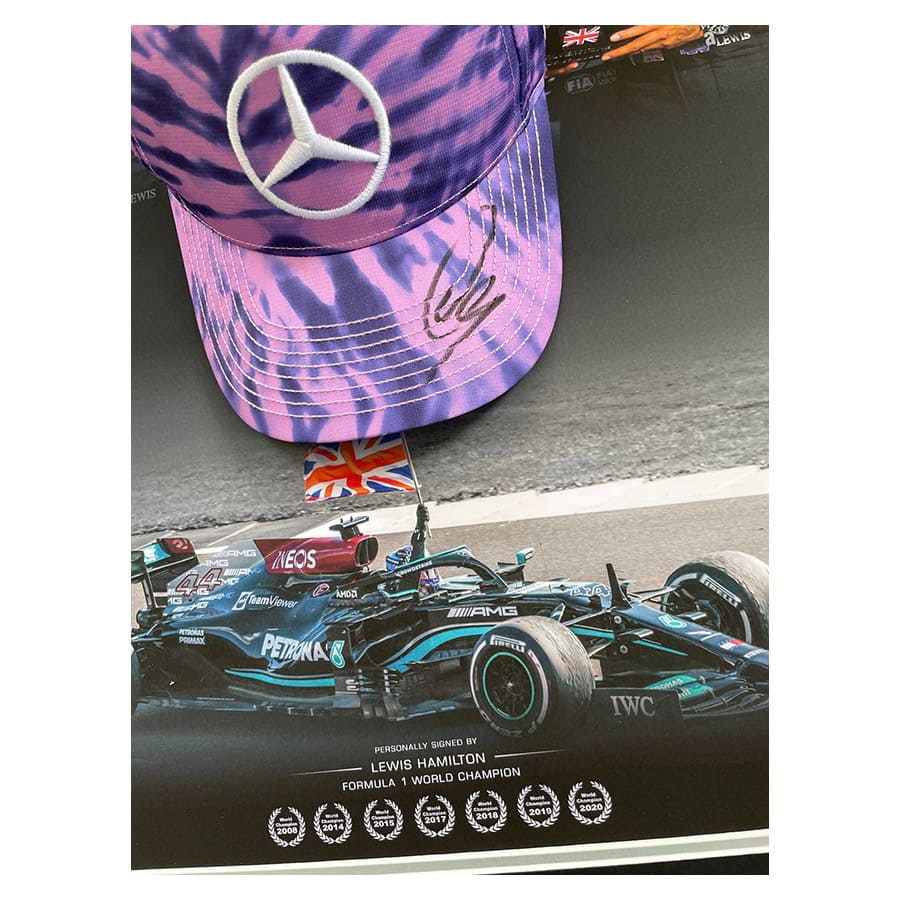 Lewis Hamilton Signed Mercedes Cap - 2021 Silverstone GP