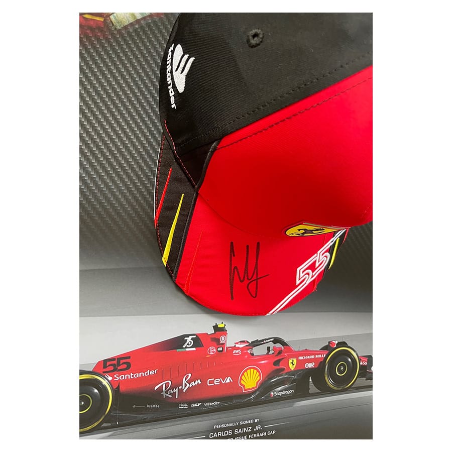 Carlos Sainz Signed Personal 2022 Cap - Ferrari Driver Issue