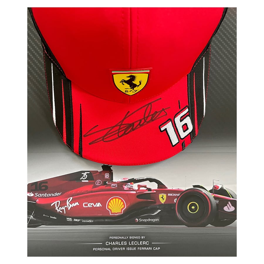 Charles Leclerc Signed Personal 2022 Cap - Ferrari Driver Issue