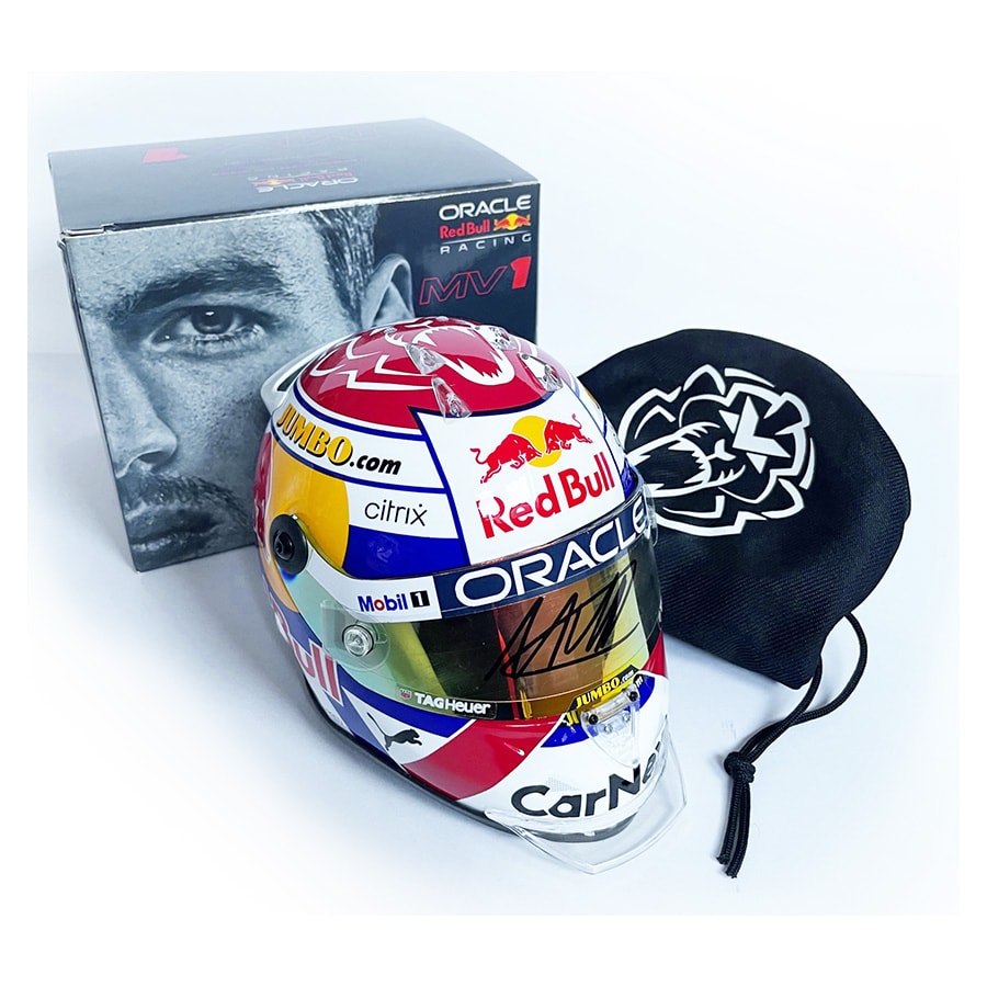 Max Verstappen Signed Rbr Scale Helmet Gesigneerd Elite