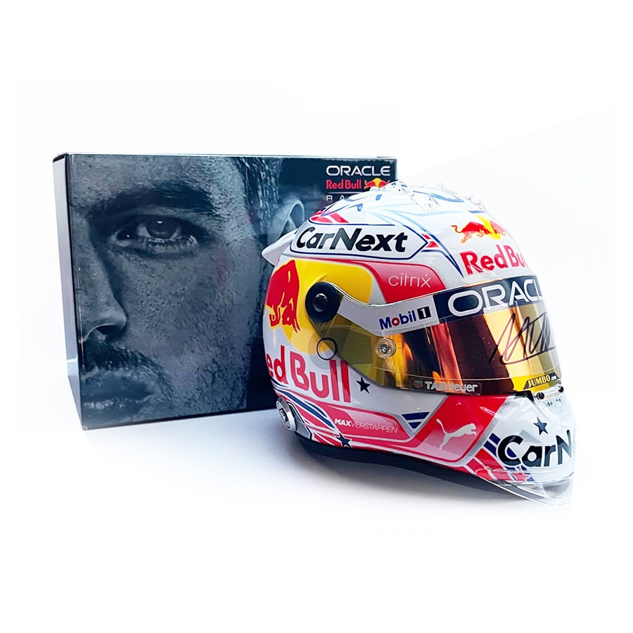 Max Verstappen Signed RBR 1/2 Scale Helmet Austin GP 2022 - Gesigneerd