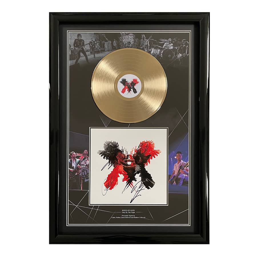 Kings of Leon Signed Album & Gold Disc Display